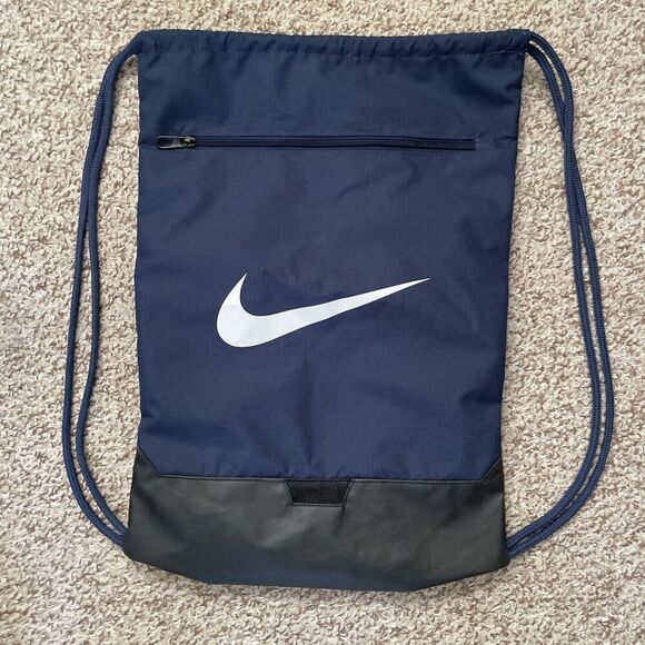 Nike Brasilia 9.5 Drawstring Backpack Bag Training Gym Sack Pack DM3978 410 - Picture 1 of 7